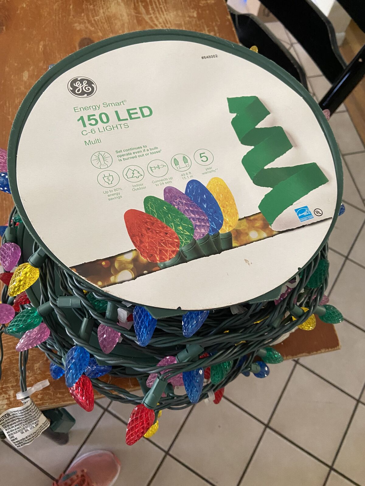 GE 150-count Multicolor LED Christmas Lights (outdoor)