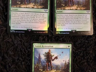 (3) Entish Restoration MTG cards