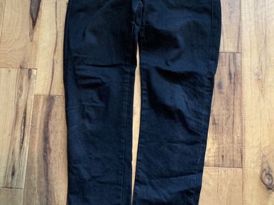 Naked and Famous Solid Black Selvedge Jeans Size 34, Inseam 33.5