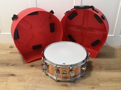 DW 5.5x14 Collector's Polished 3mm Copper Snare Drum with Hardcase