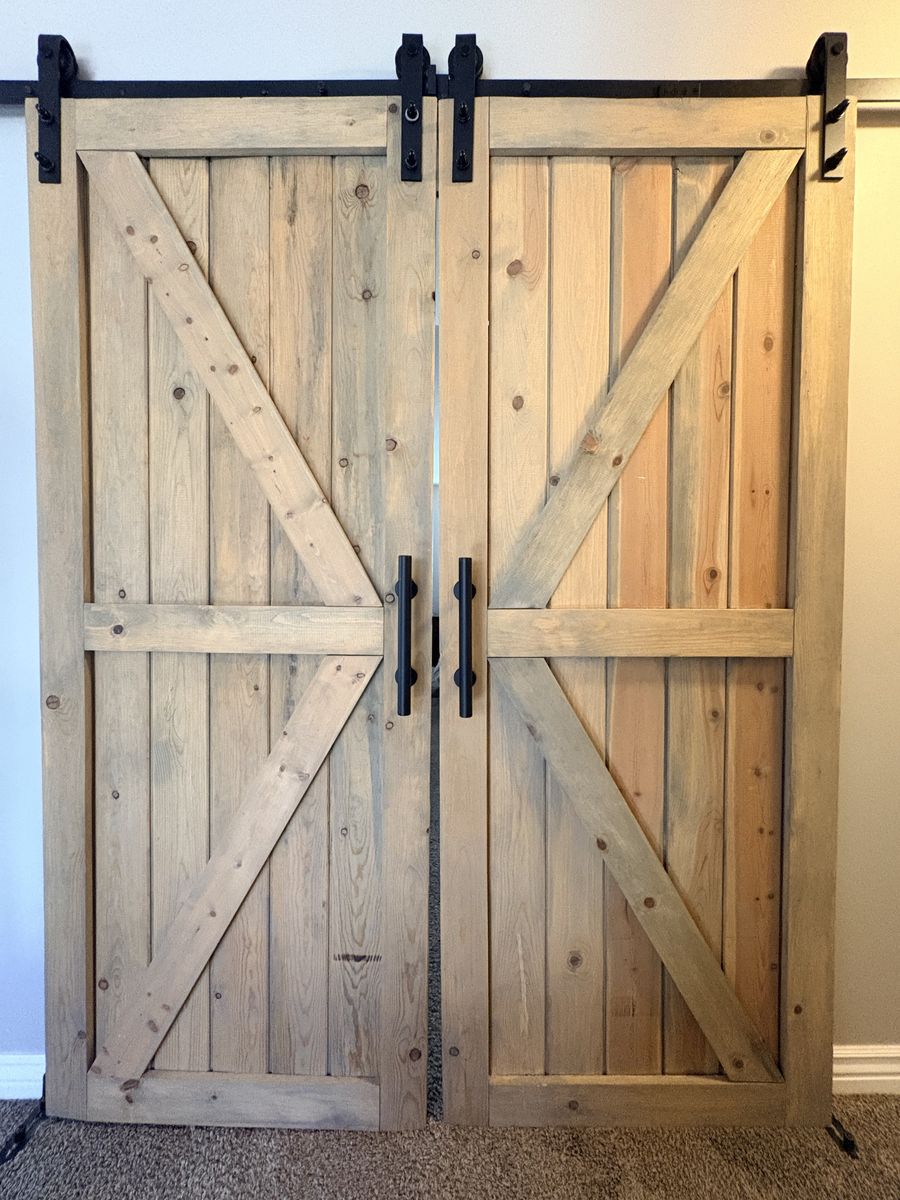 Z-Frame Interior Barn Door with Hardware