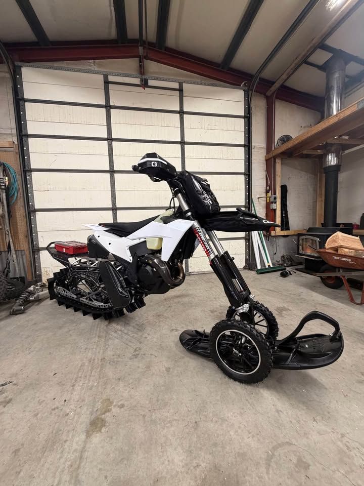 2026 CMX Dominator 126 x 3.25 Snowbike Kit on 2024 KTM 450 XC-F - Premium Build, Low Hours