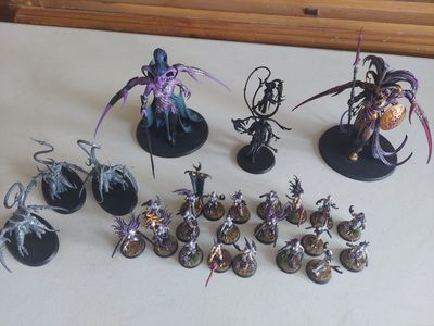 Quick Sale! Warhammer Slaanesh Army + Scifi Terrain bundle