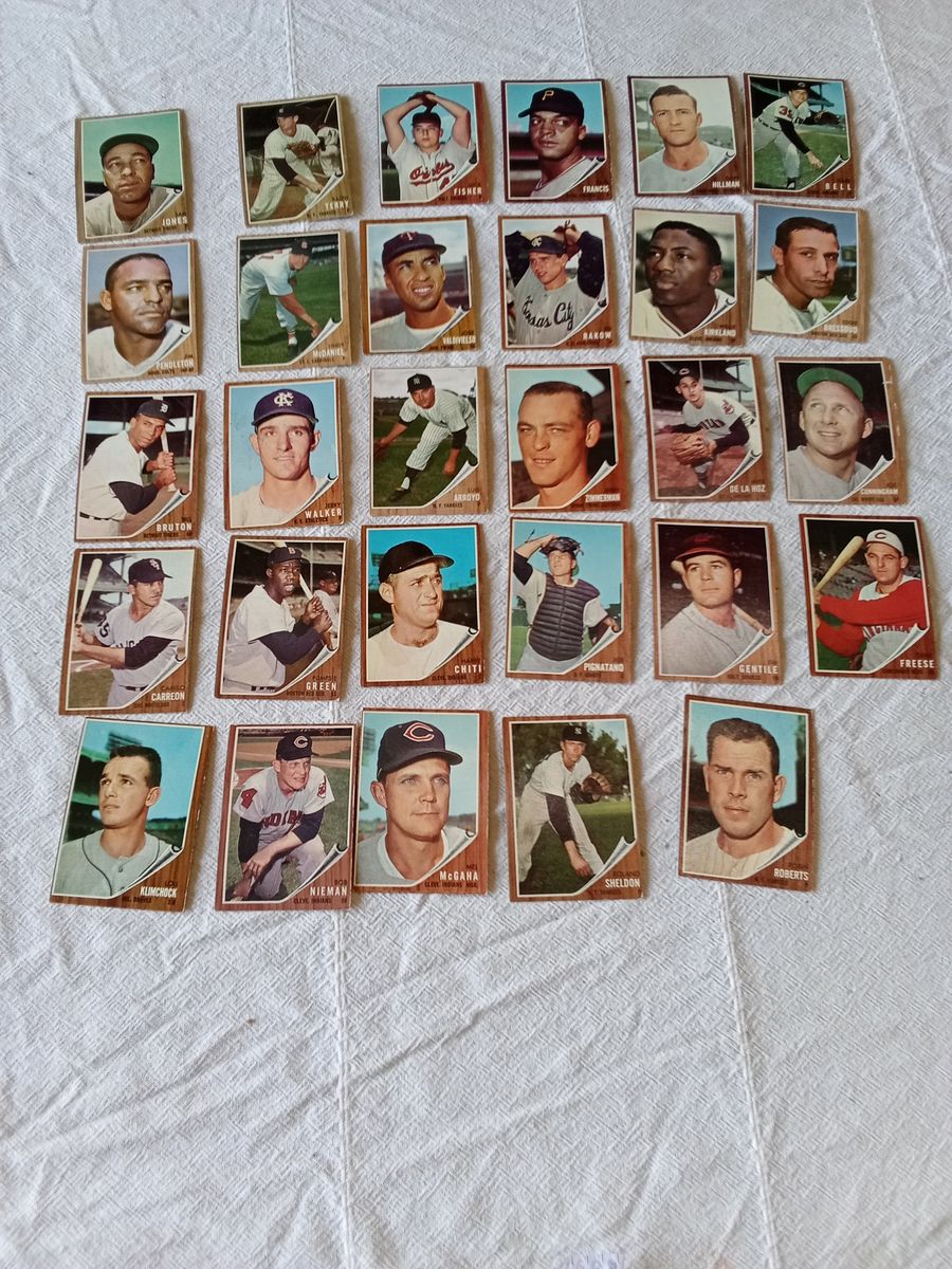 Topps 1962 baseball cards