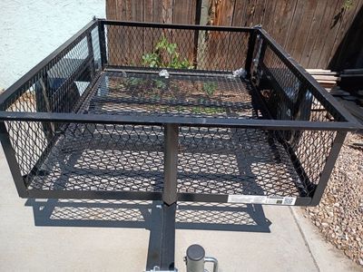 Compact Mesh Utility Trailer paid $900 Lowe's-added bearing buddies and support wheel - new Condition