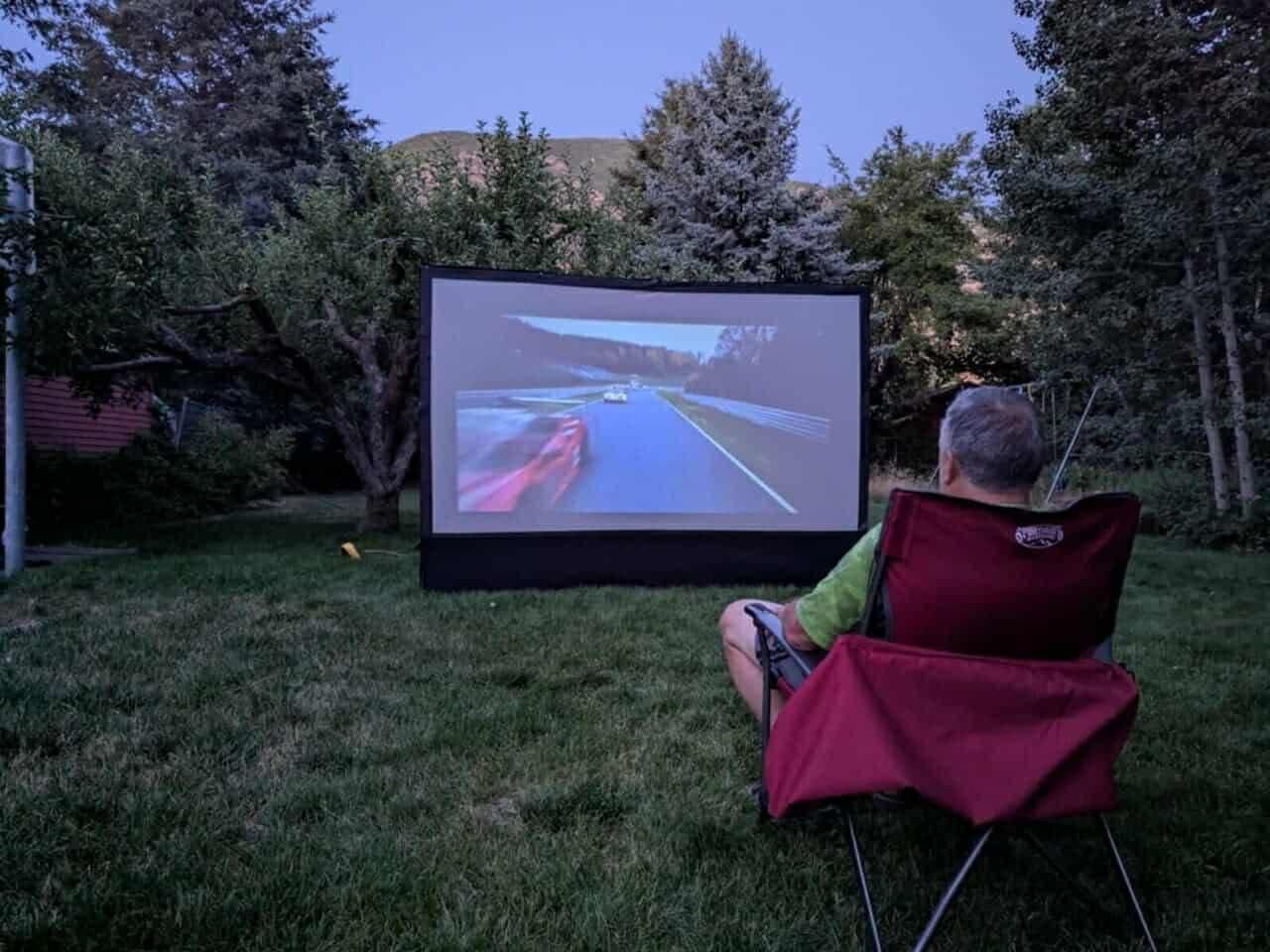 Movie Screen Rental – 11’x8’ Backyard Cinema
