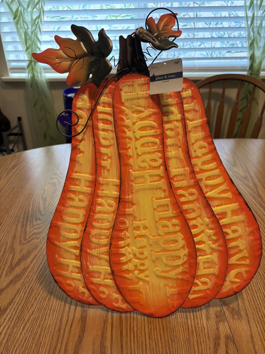 Halloween Pumpkin Sign