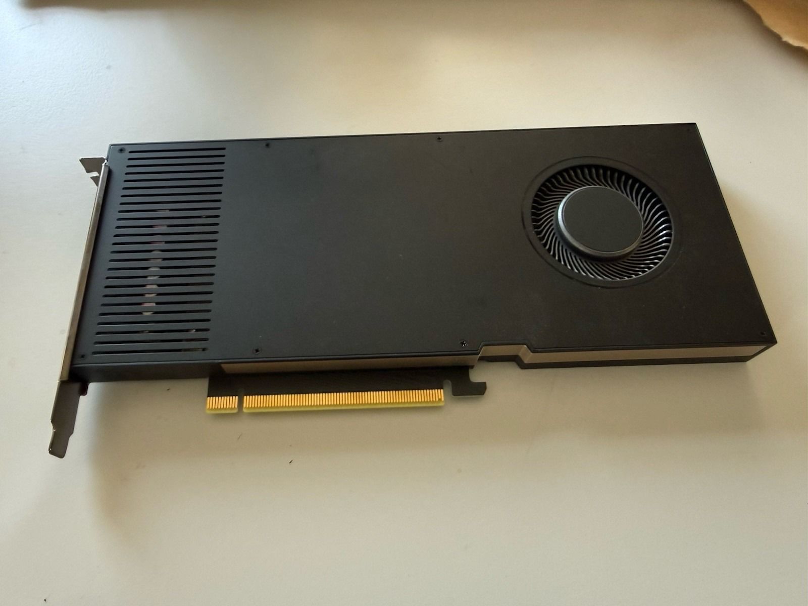 PNY/NVIDIA RTX A4000 graphics card with 16 GB of GDDR6 memory and 4 DisplayPort ports