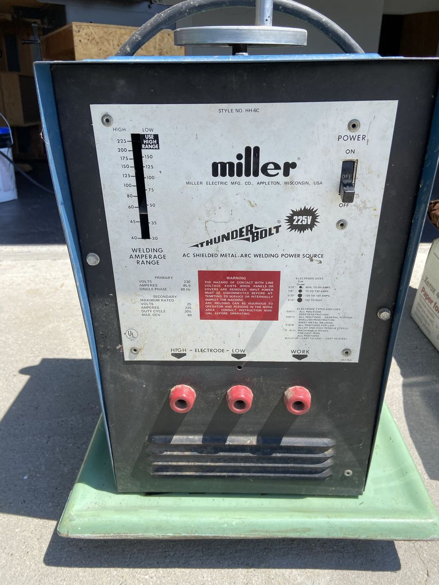 Miller Thunderbolt 225 volt Welder
