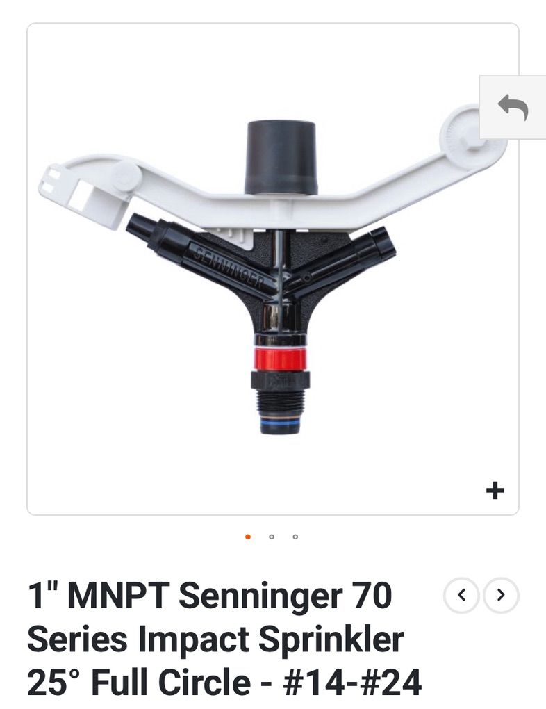 1 Inch Senninger Sprinkler