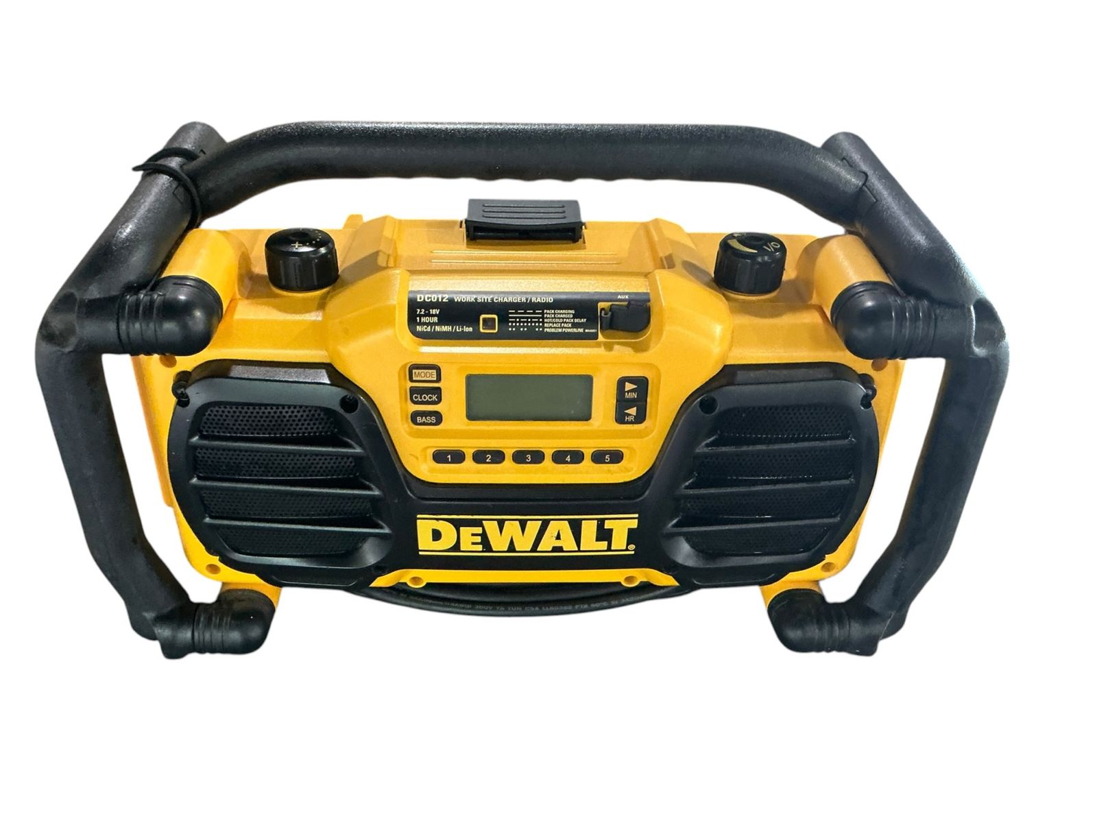 DEWALT DC012 Heavy Duty Worksite Radio and Battery Charger 7.2V-18V E75014130