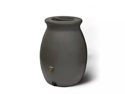 Algreen Castilla 50 Gal Brownstone Rain Barrel