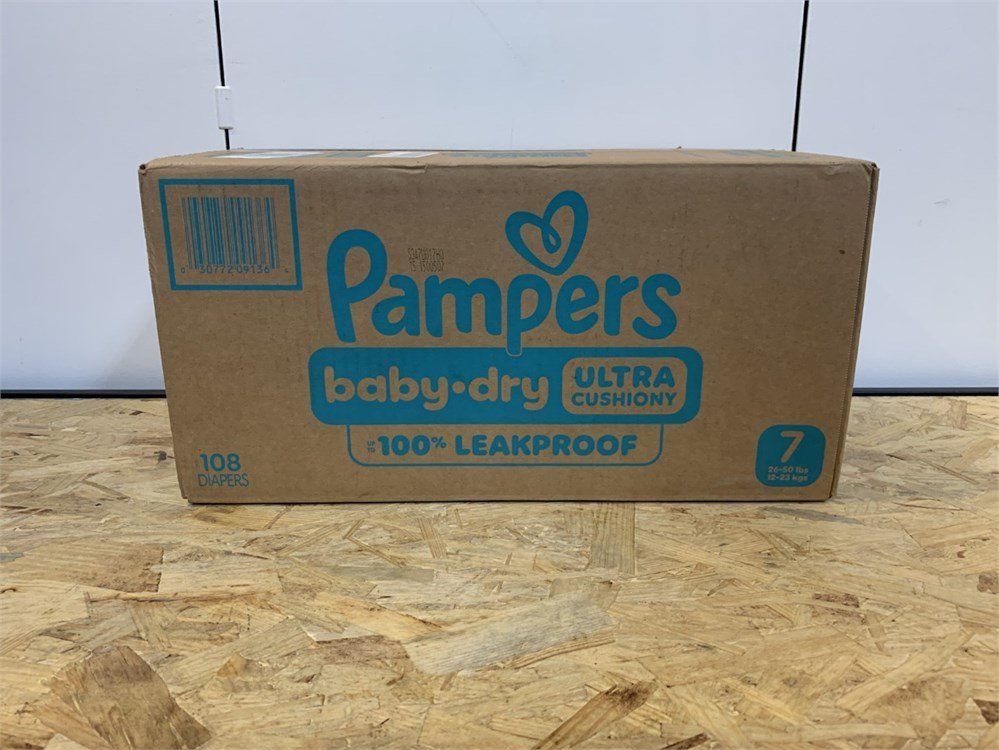 Pampers baby dry diapers size 7 brand new box