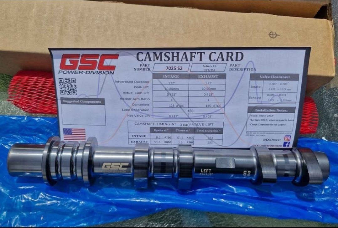 GSC S2 Camshafts for Subaru EJ257 / EJ255 (Stage 2
