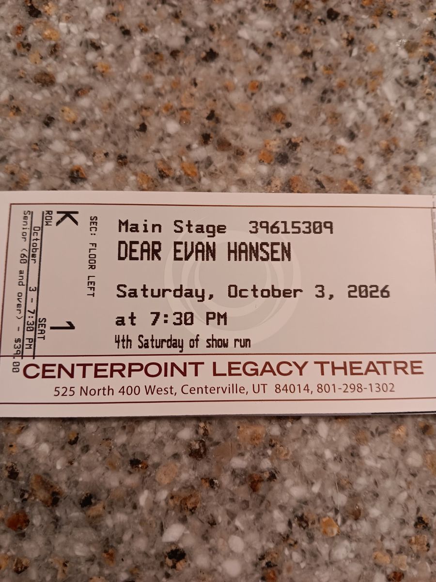 3 Tickets to Centerpoint theater
