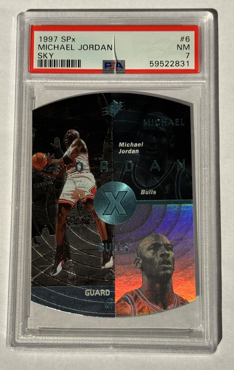 MICHAEL JORDAN 1997 SPX SKY #6  PSA 7