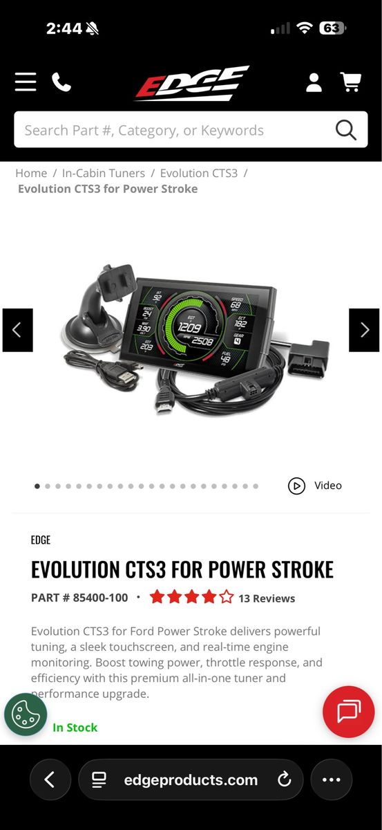 Edge CTS3 Tuner for powerstroke