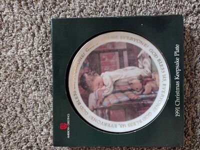American Greetings Christmas Plate 1991
