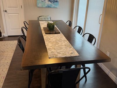Beautiful Solid Wood Dining Table – 98”