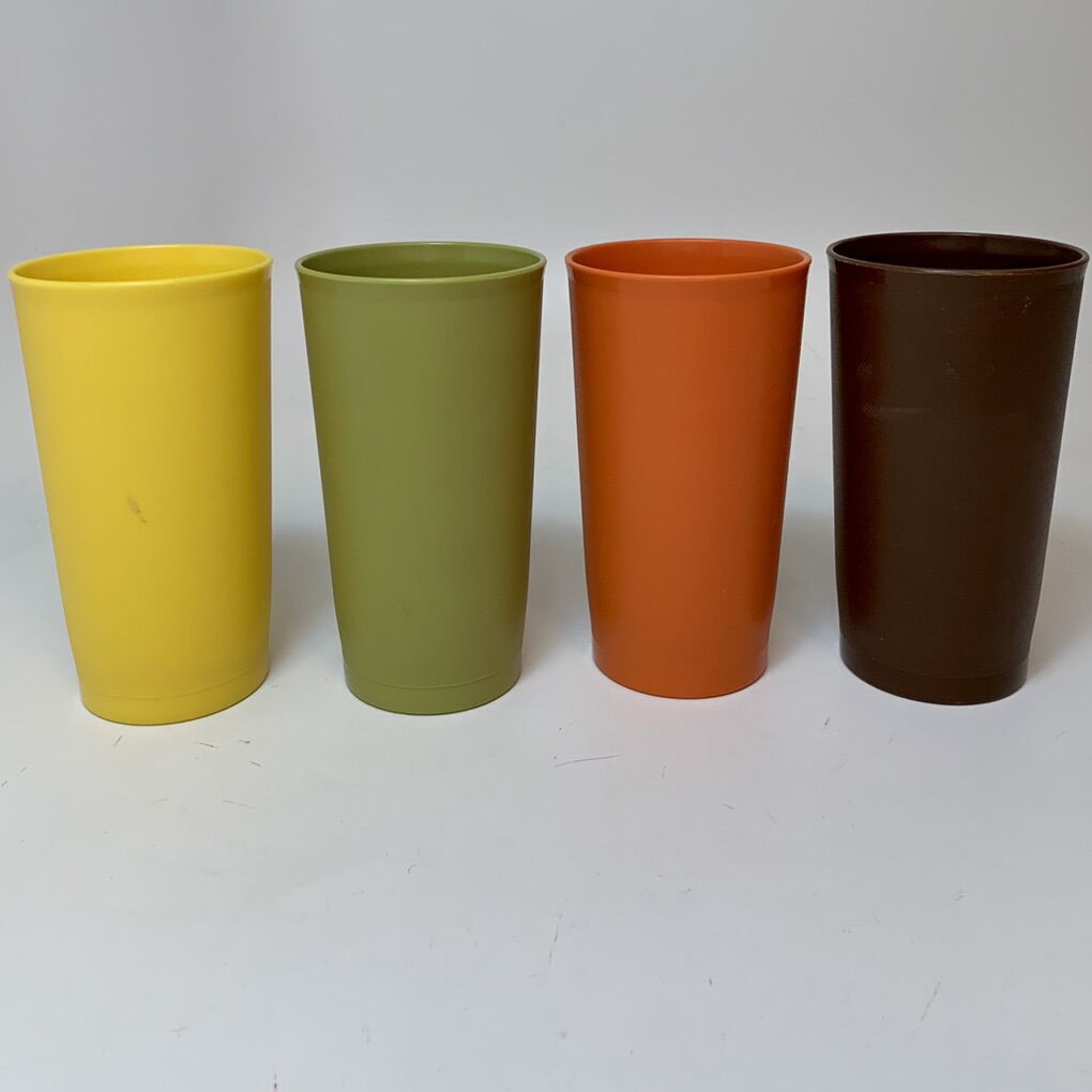 Four Tupperware Harvest 12oz Tumblers