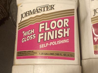 Jobmaster! Floor finish. And /or cleaner-degreaser