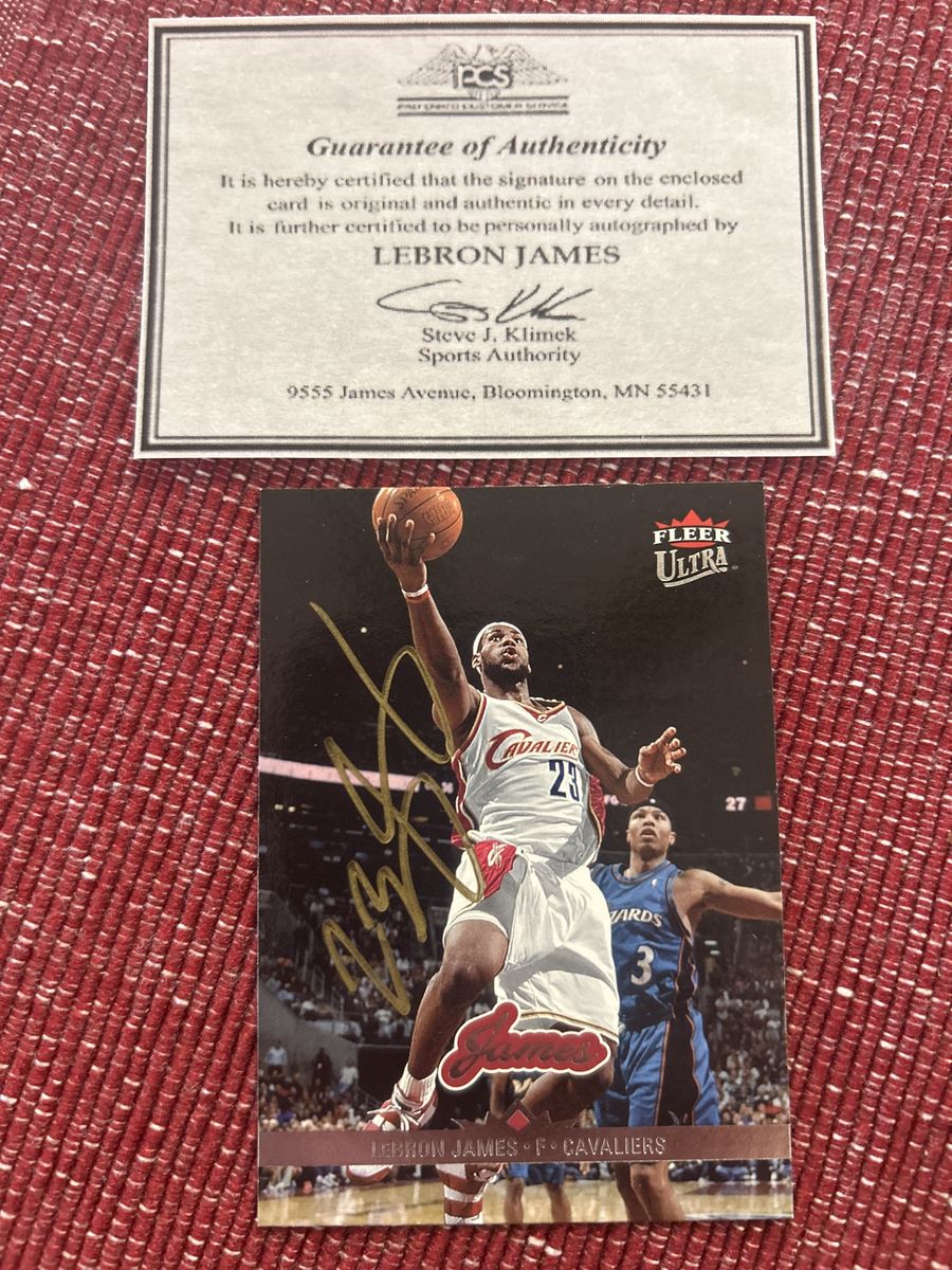 2006-07 Fleer Ultra Lebron James Autograph Hand Signed Cleveland Cavaliers NBA Basketball Card