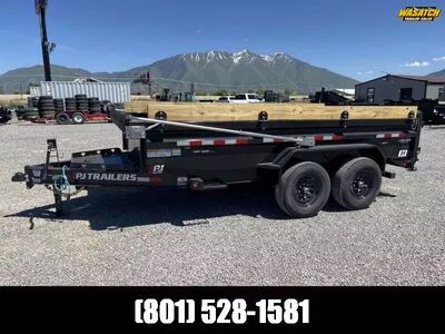 PJ Trailers 7x14 Voyager Dump (DV) Dump Trailer