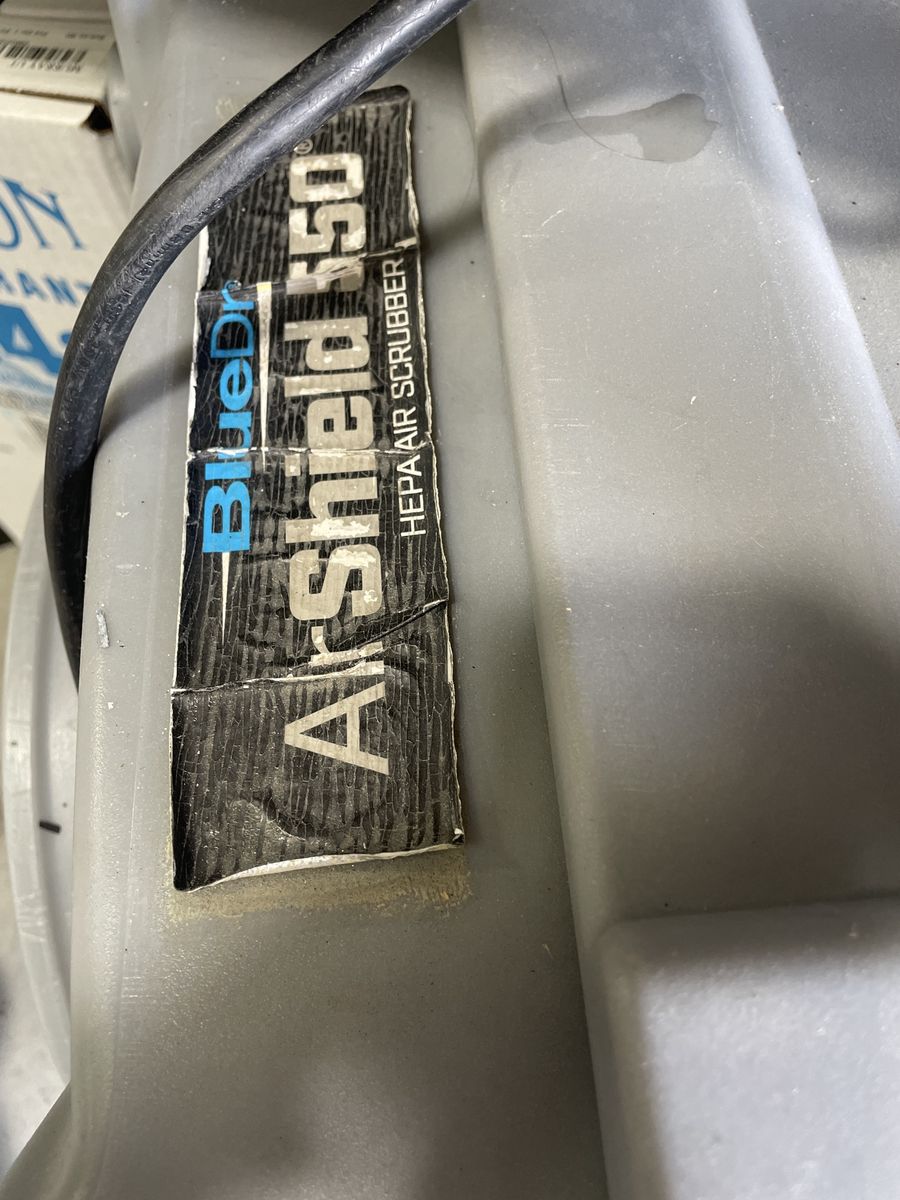 BlueDri AirShield 550 HEPA Air Scrubber Commercial Air Purifier/Negative Air Machine