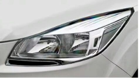 2017-2019 FORD ESCAPE Chrome Plated Headlight Cover Eyelid Eyebrow set.
