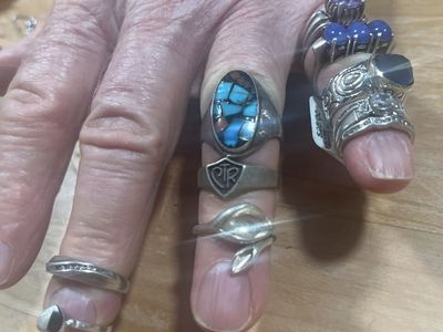 Rings and earrings