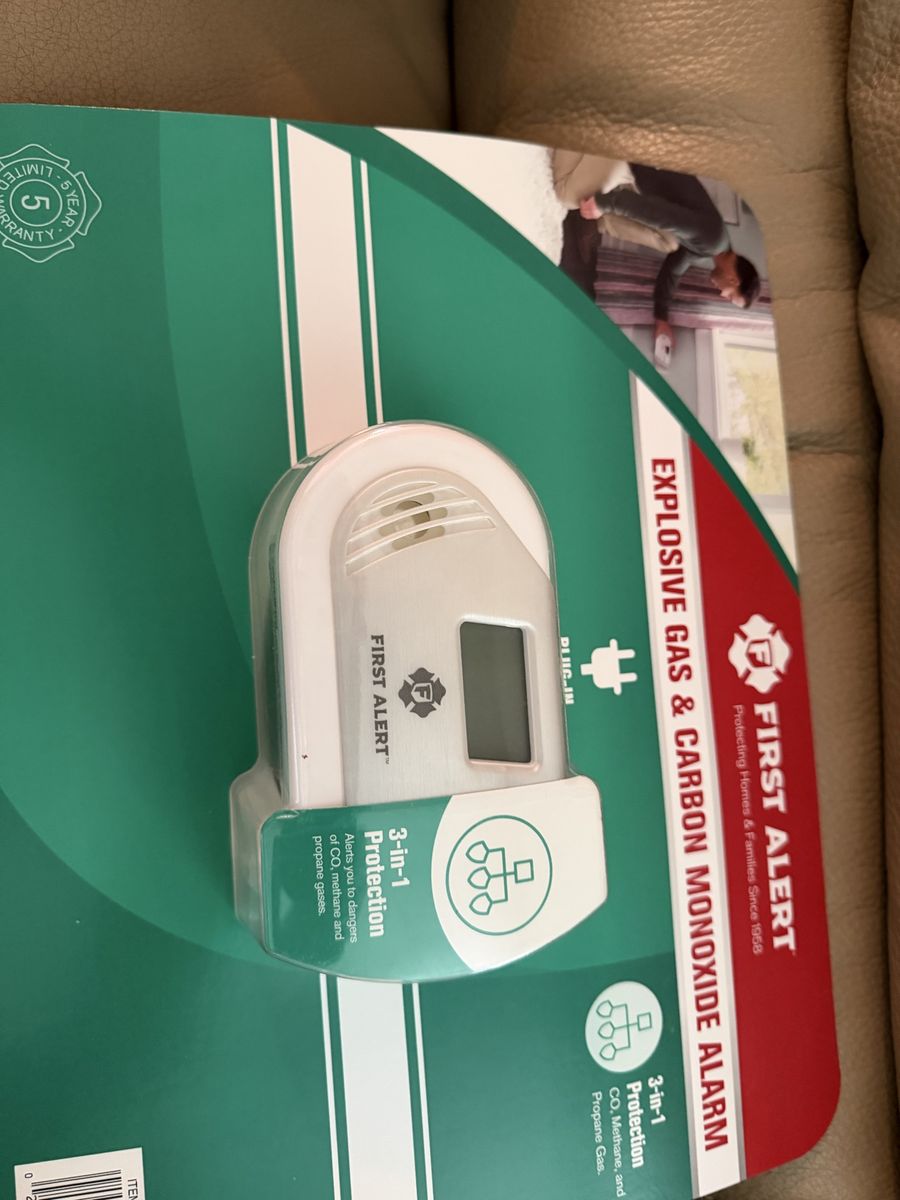 Gas and Cronin monoxide alarm