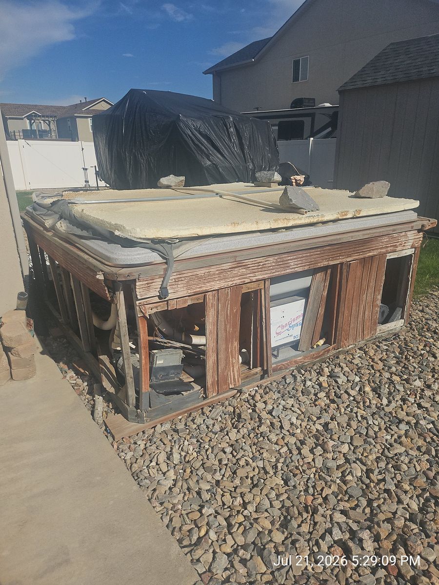 ISO Hot Tub Removal from Residence