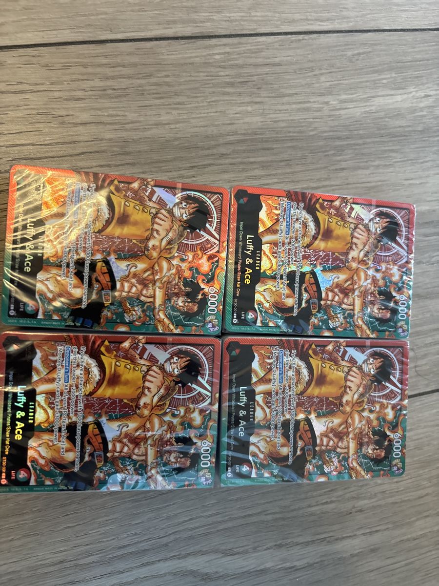 One Piece Card Game ST13-001 L Luffy & Ace Leader Parallel Card