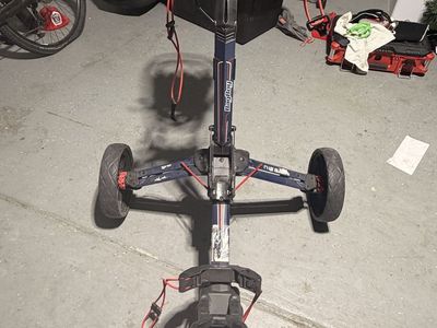 Bag Boy Folding 3-Wheel Golf Push Cart with Top-Lok Technology