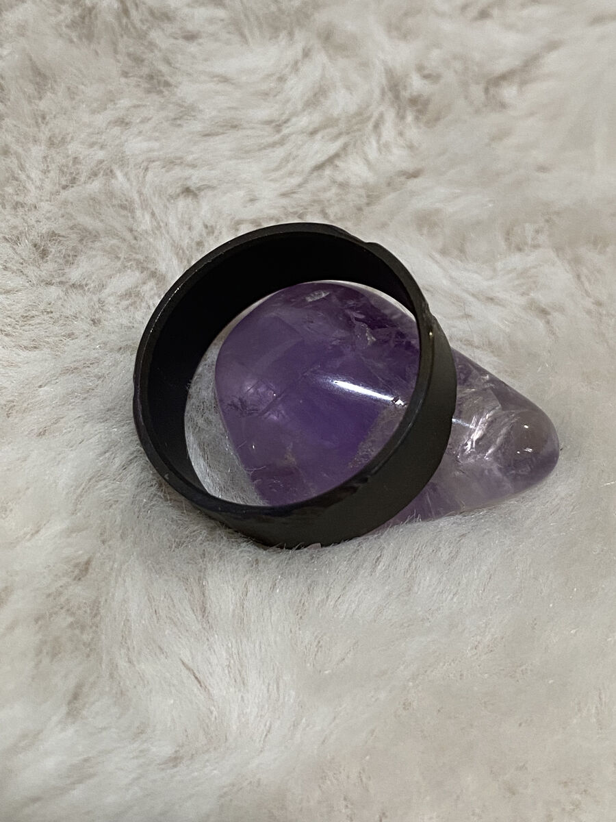 Fire-treated Black Zirconium Wedding Band - Size 12.75