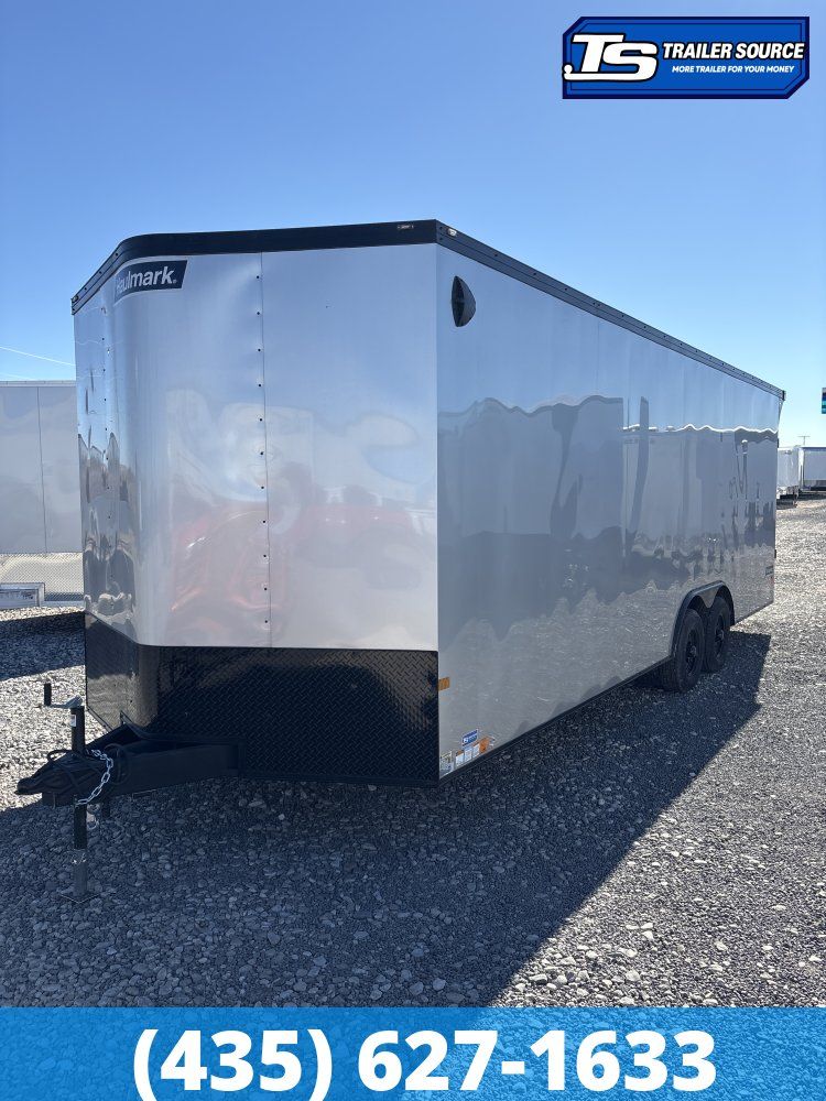 8.5x24 Haulmark Transport Enclosed Cargo Trailer - 7'6" Interior - 10K GVWR - Black Out Package, Rear Spoiler w/ Load Lights
