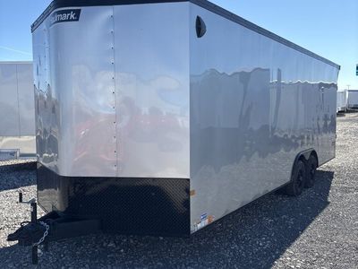 8.5x24 Haulmark Transport Enclosed Cargo Trailer - 7'6" Interior - 10K GVWR - Black Out Package, Rear Spoiler w/ Load Lights