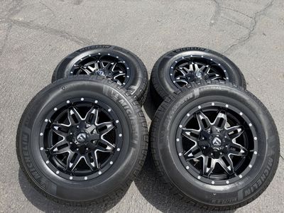 New 265/70r18 Michelin LTX Trail Black Fuel Lethal 6x5.5 Chevy Silverado Tahoe Suburban GMC Yukon 6x135 Ford F150 Expedition 6