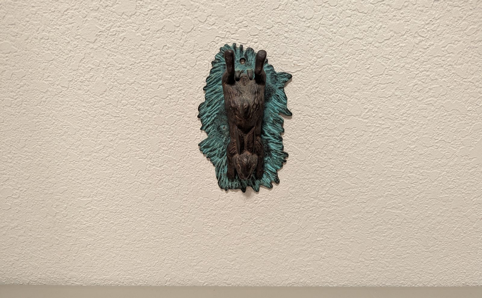 bronze copper bunny rabbit door knocker