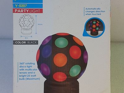 New Visual Effects V0207 Giant 360 Deg Rotating Disco Light Ball with Multicolor Lenses - Party Multicolor Light