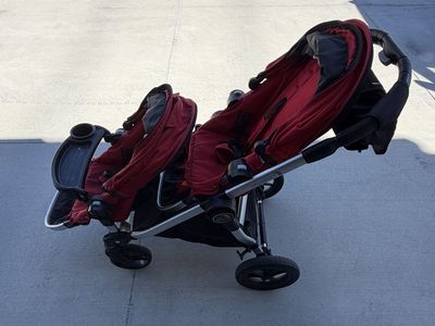 Baby Jogger City Select Double Stroller in Red