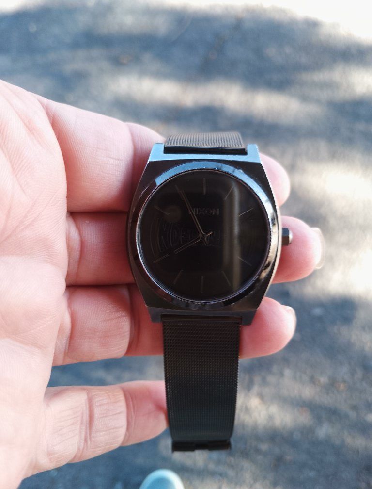 Nixon Sentry Chrono All Black Stainless Steel Watch - Men's, Excellent Condition