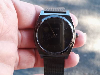 Nixon Sentry Chrono All Black Stainless Steel Watch - Men's, Excellent Condition