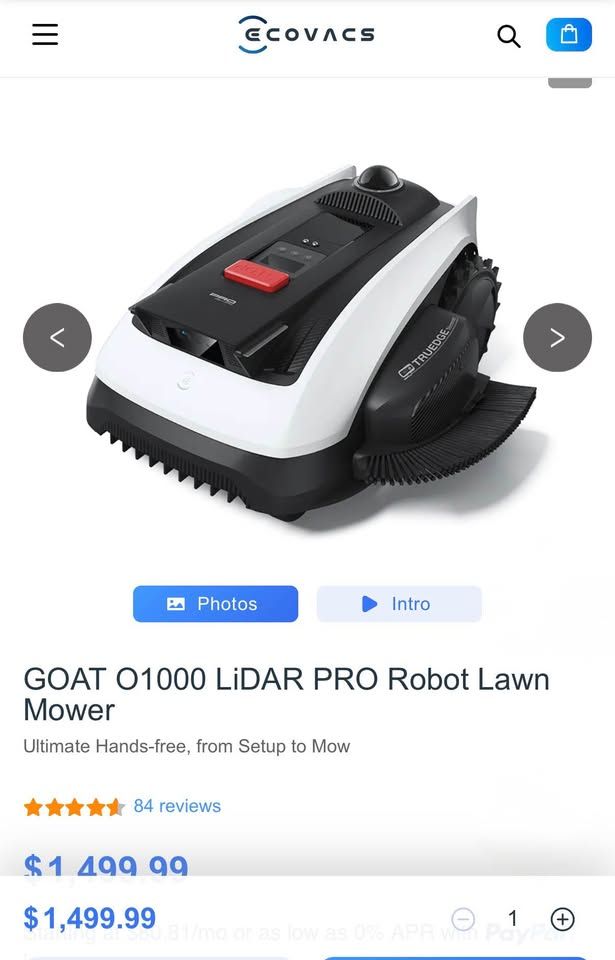 ECOVACS GOAT Robotic Lawn Mower