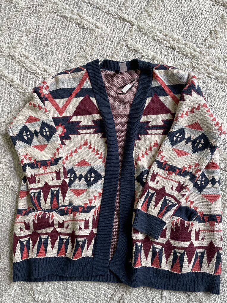Divided H&M Womans Medium Aztec Cardigan