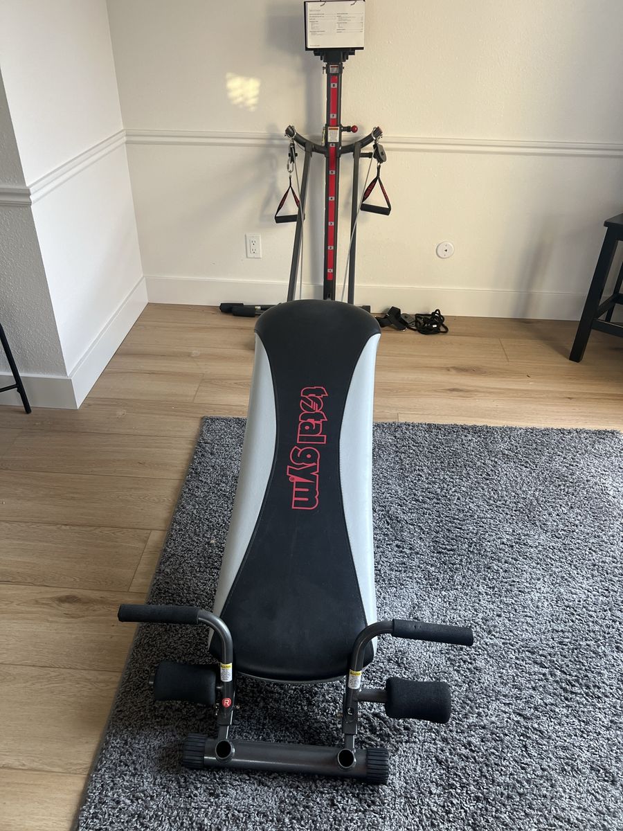 Free Total Gym Home Gym Workout Station with Accessories