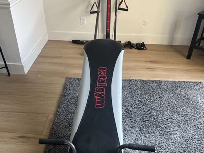 Free Total Gym Home Gym Workout Station with Accessories