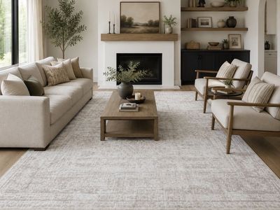 9x12 Neutral Vintage-Style Area Rug – Beautiful & Versatile!