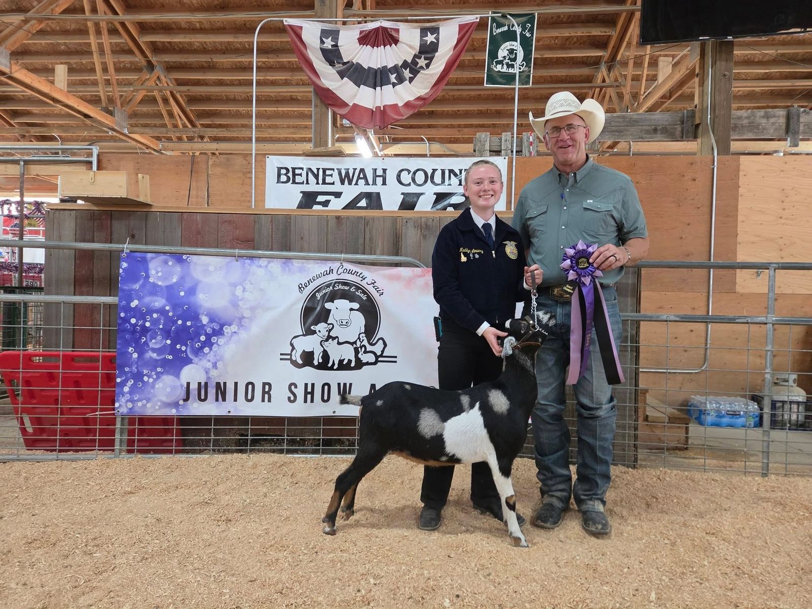 Nubian/Kinder show goats