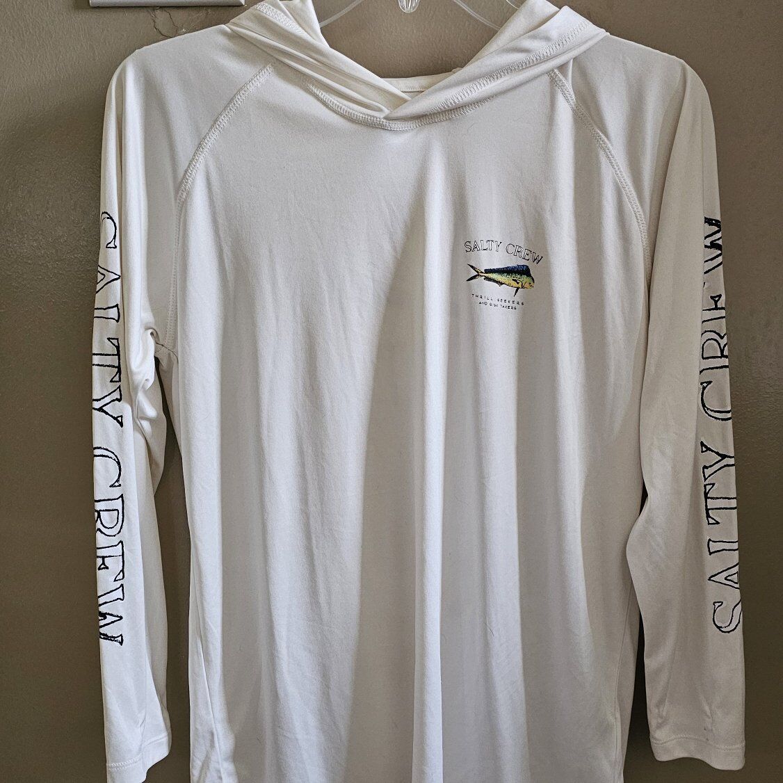 SALTY CREW HOODED PULLOVER SHIRT SIZE XLARGE 14-16